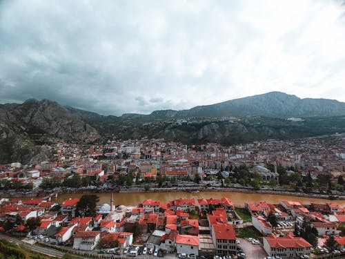 Foto d'estoc gratuïta de edificis del centre, vista d'ocell