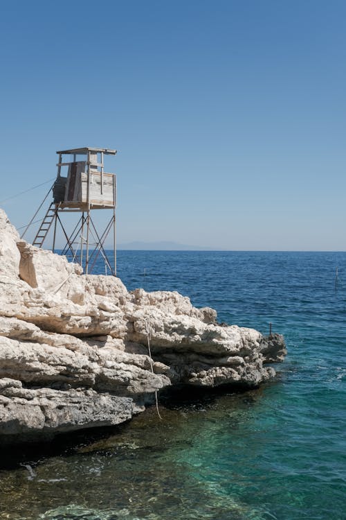 Lifeguard Tower Overlooking the Crystal Waters