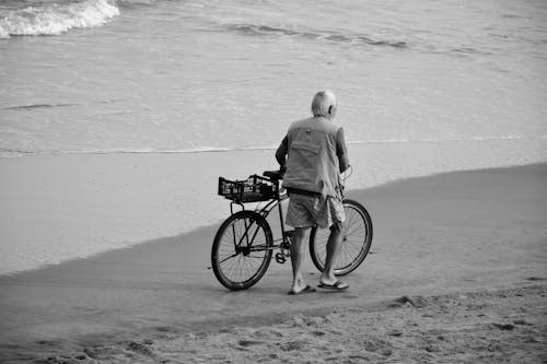 Bicicleta,  caminhada,  praia, bike, passeio na praia 