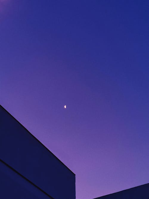 Foto d'estoc gratuïta de cel cinematogràfic, lluna, nit