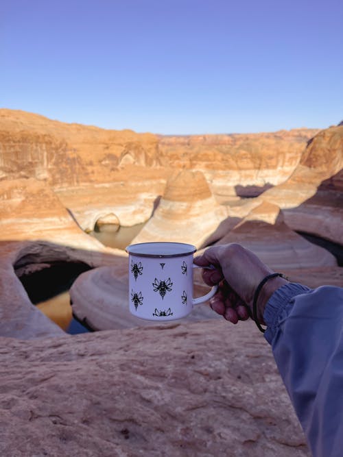 Coffee with desert views 