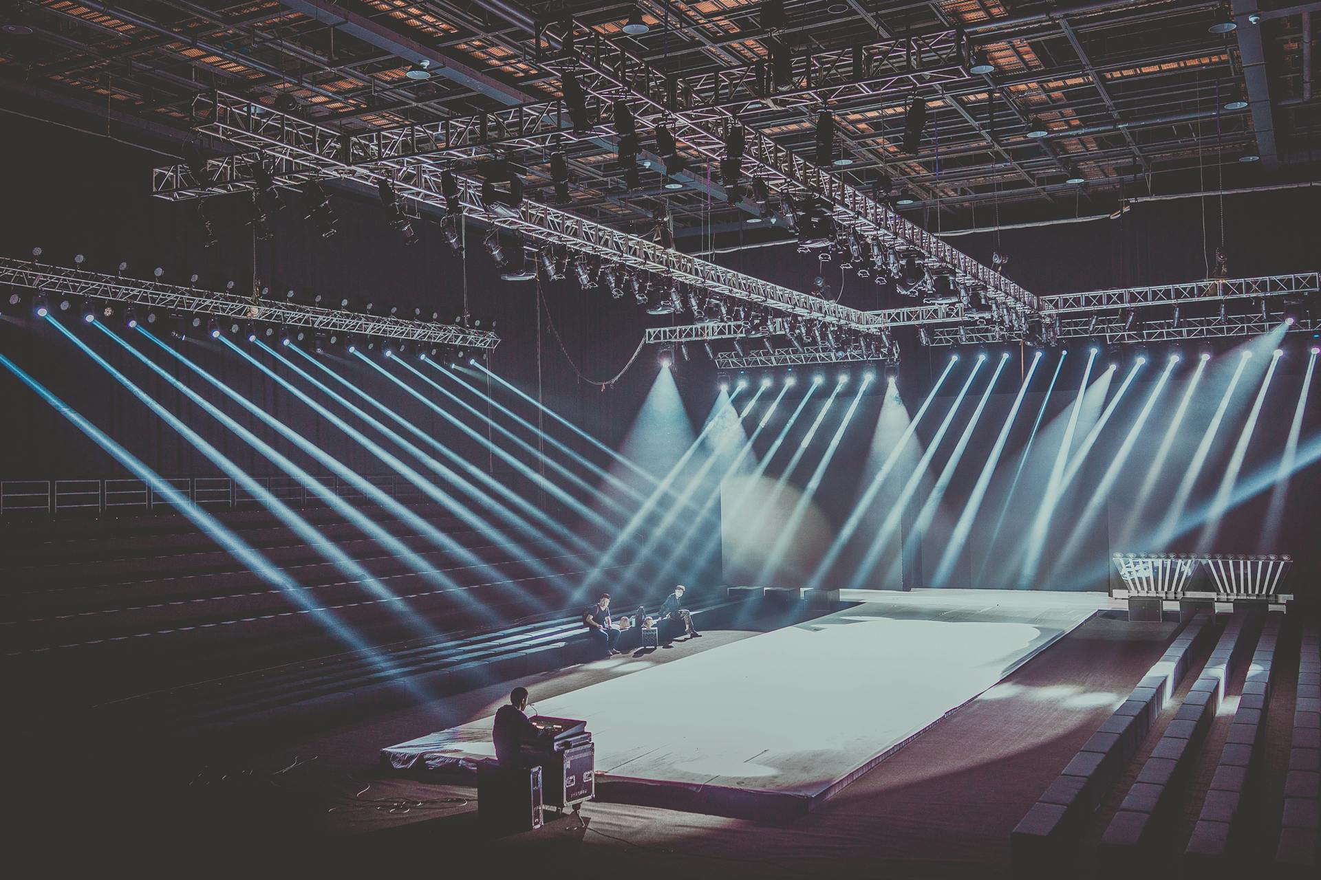 Stage With Lightings