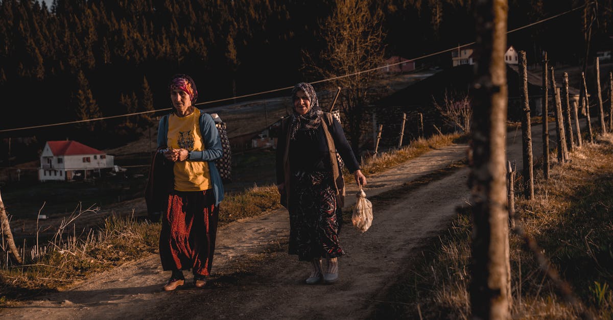 Communal Gathering At Sunset