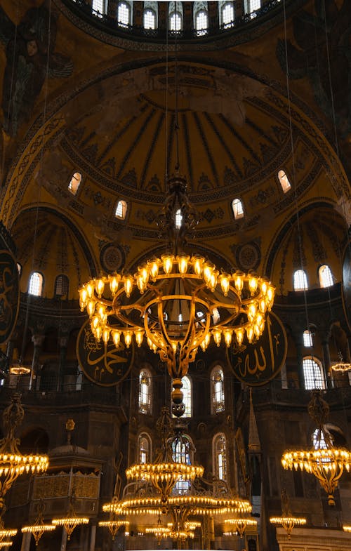 Chandeliers of Hagia of Sophia