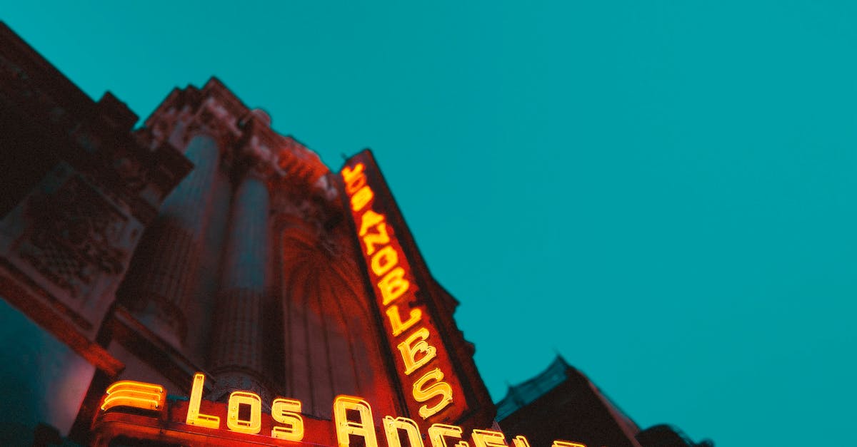 Low Angle Photography of Brown Building With Los Angeles Led Sign ...