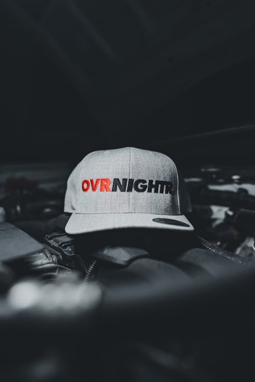 A hat with the word ovi night on it