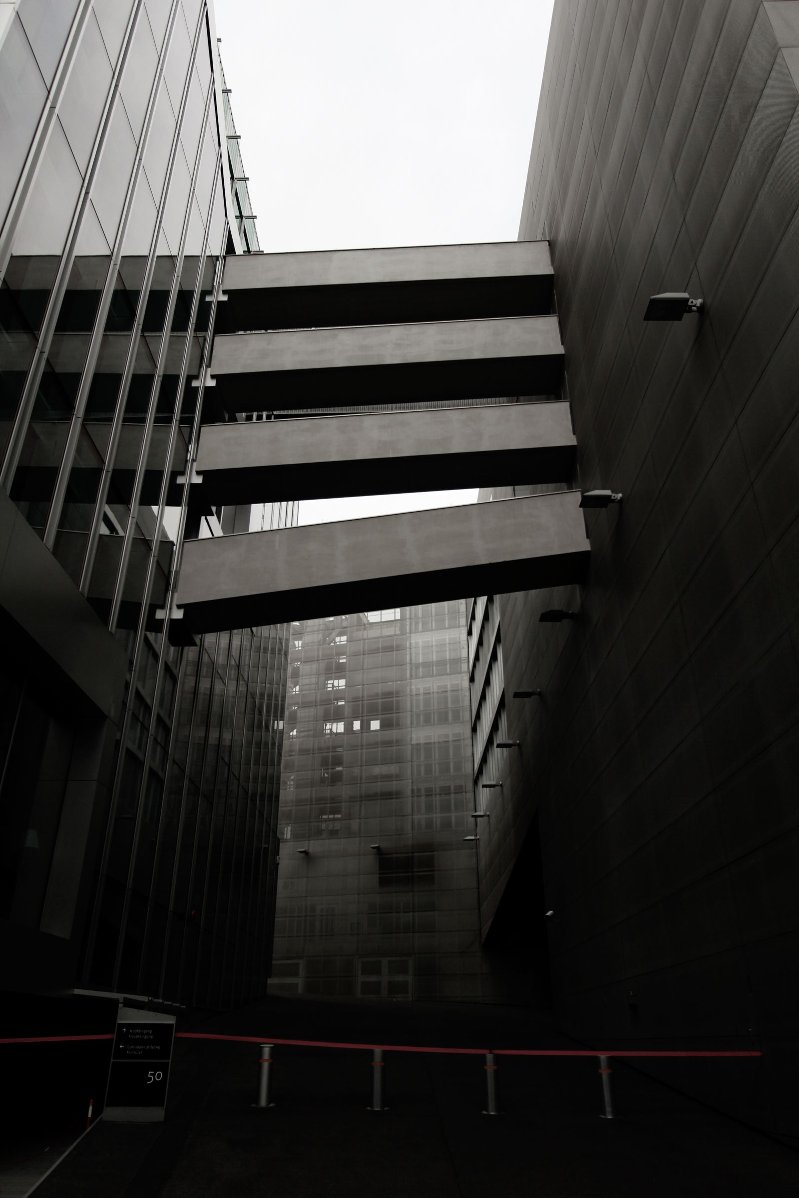 Grayscale architectural composition representing clarity and structure