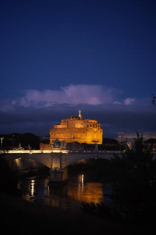 강, 로마, 뭉게구름의 무료 스톡 사진