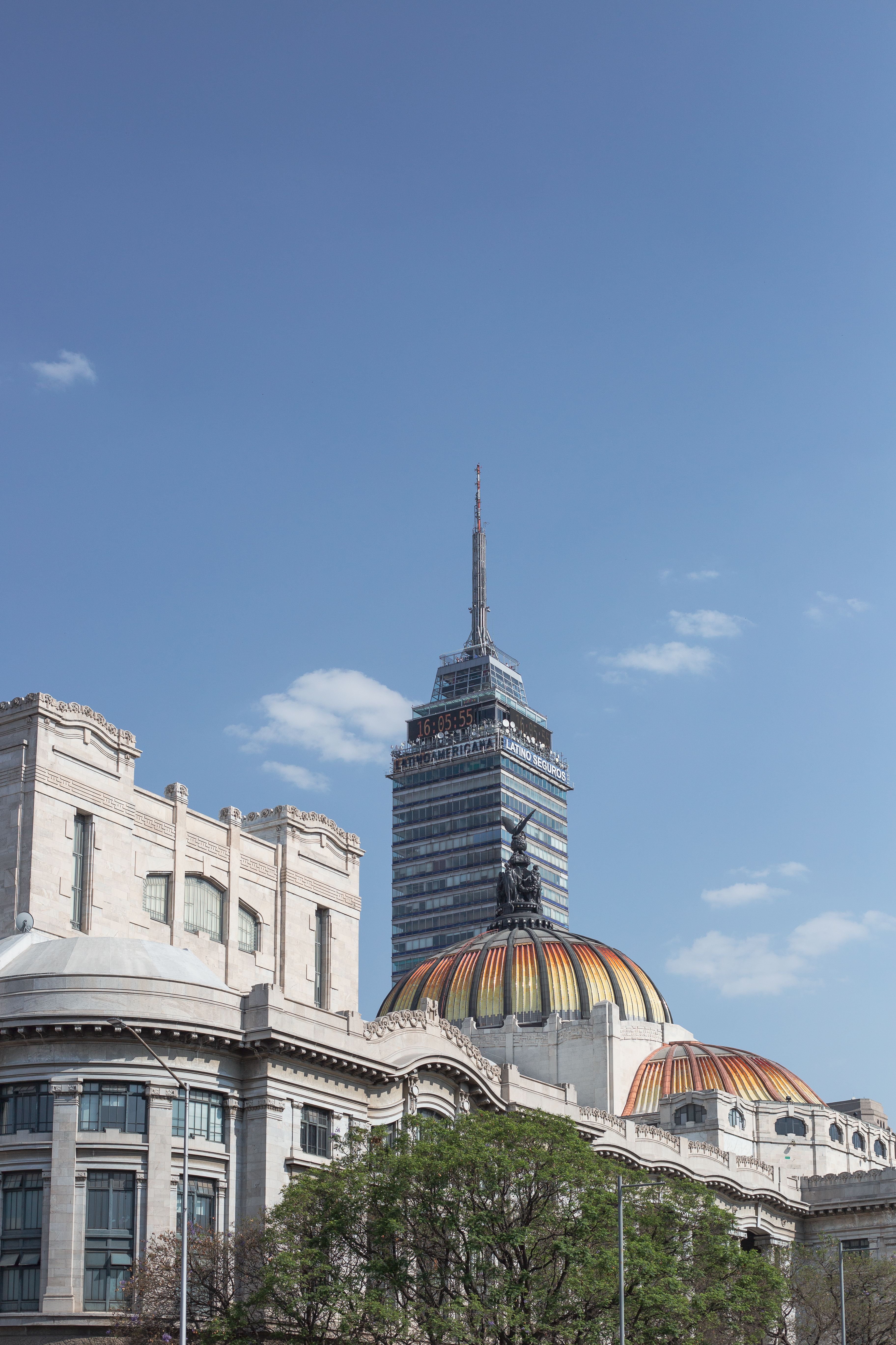 Torre Latinoamericana over Buildings in Mexico City · Free Stock Photo