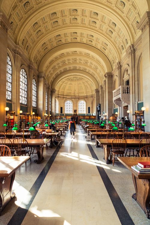 Interior of Boston Public Library in Boston · Free Stock Photo