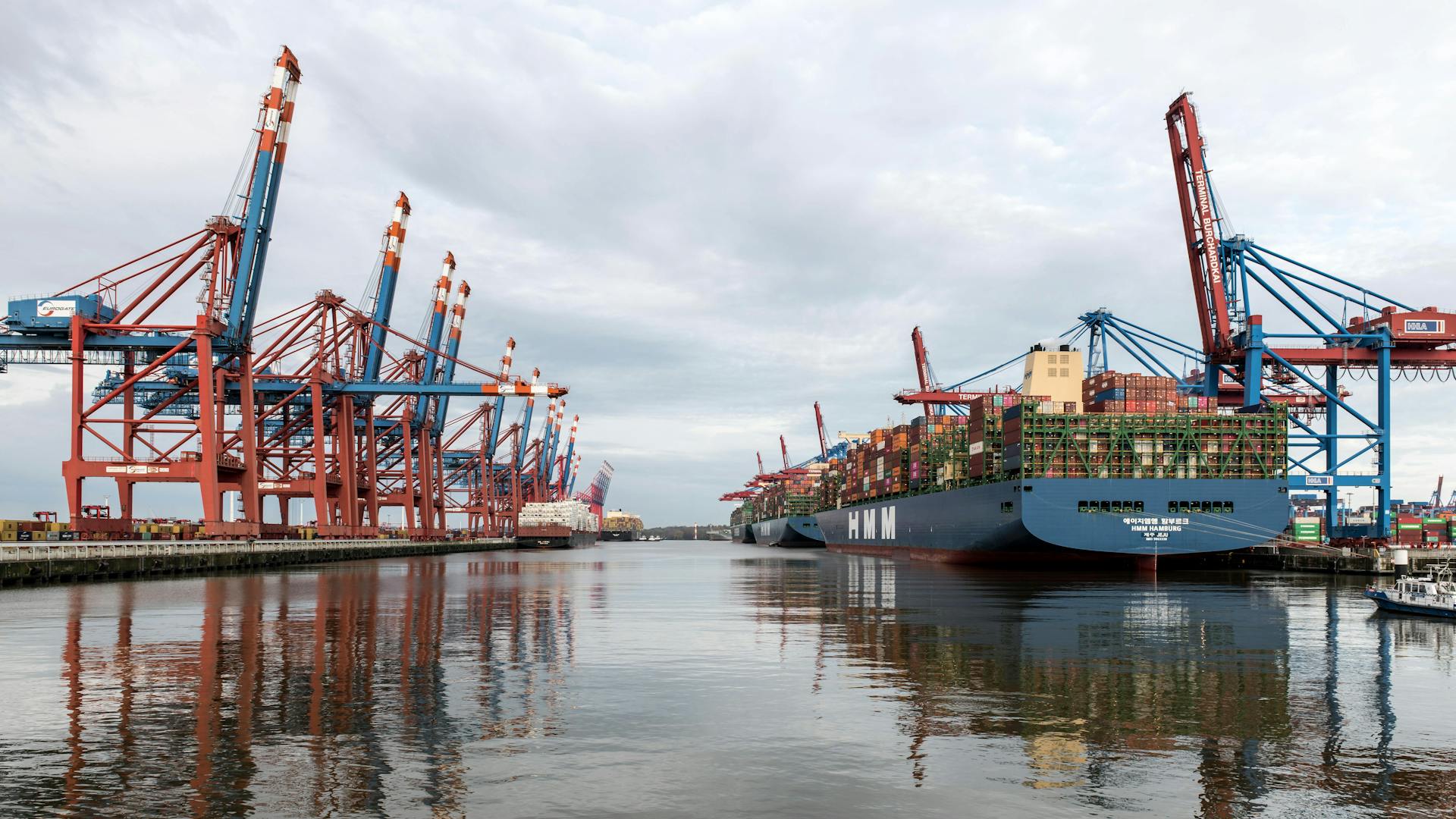 Container Ships in a Dock