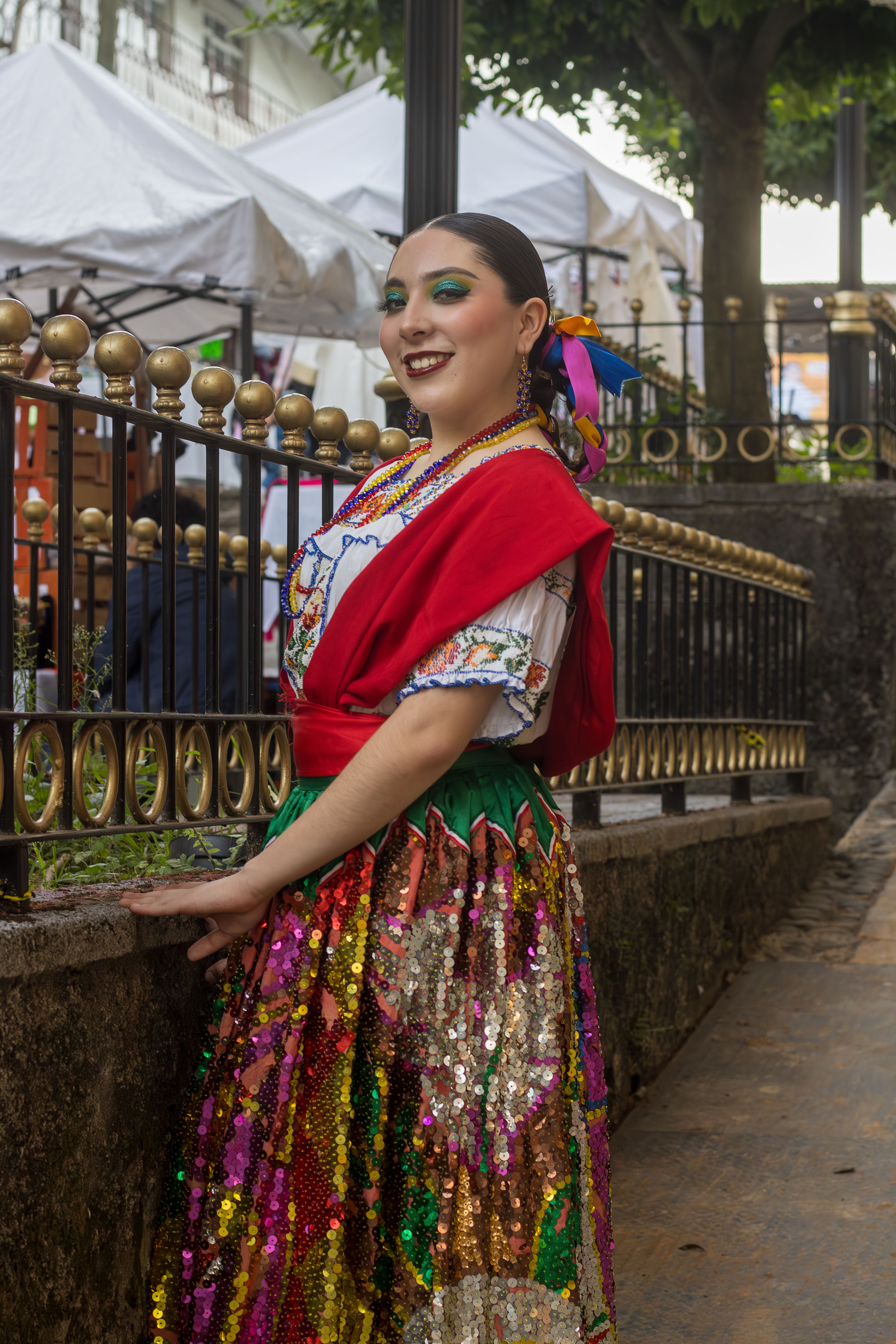 Smiling Woman in Traditional Dress · Free Stock Photo