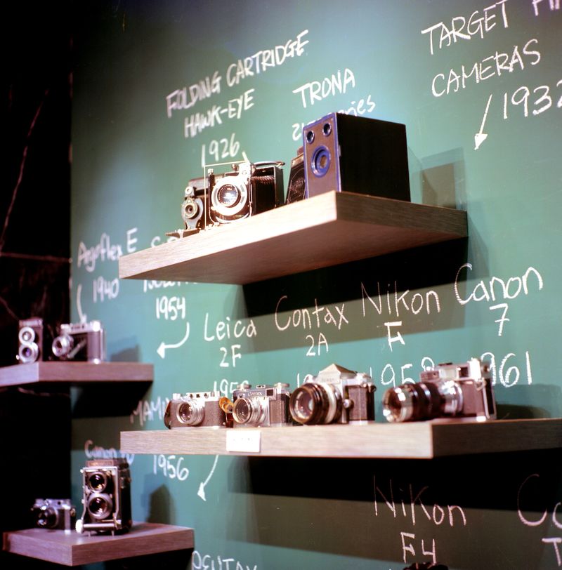 A Table Full of Cameras · Free Stock Photo