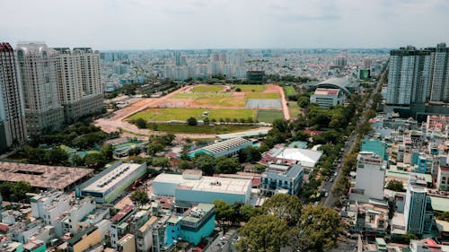 high view of Studium in city