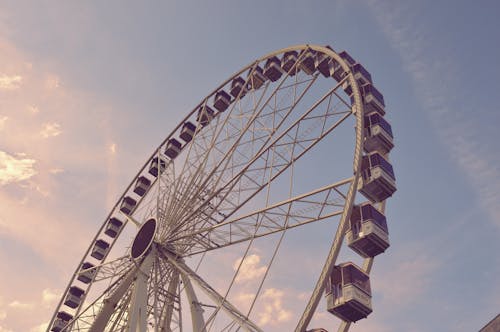 Free stock photo of ferris wheel, sky, sky blue