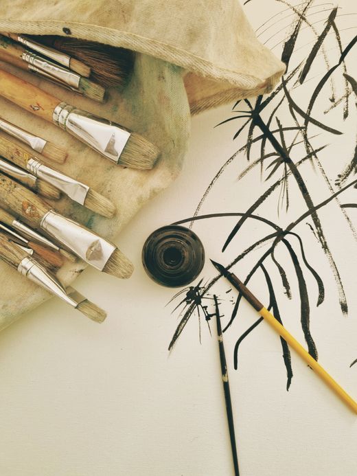 Ink brushwork on paper — Anne van der Valk on Pexels