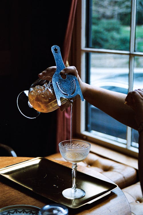 Hand Pouring Cocktail