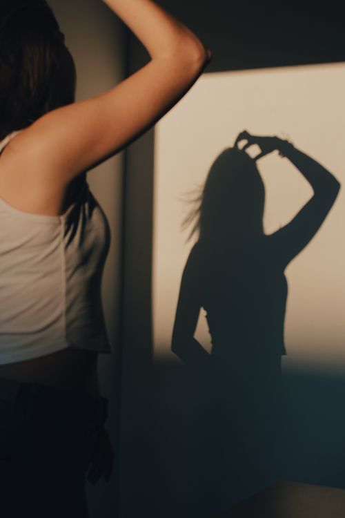Perfect Body Shadow Shadow of Posing Model · Free Stock Photo