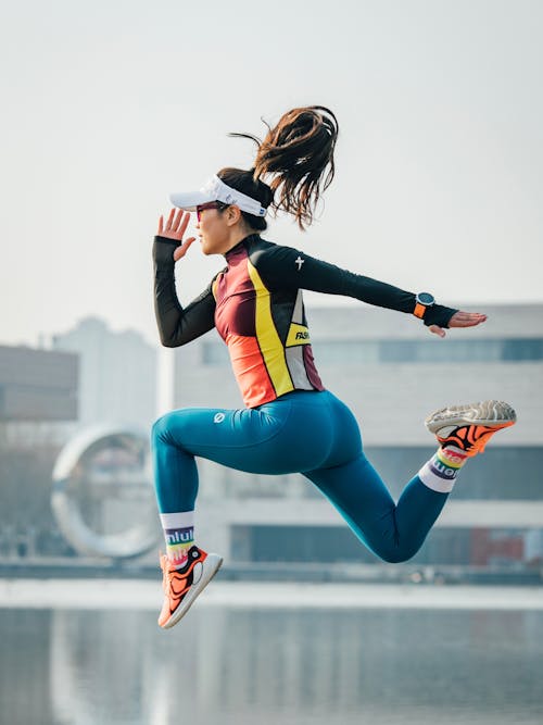 Running Woman in Sportswear