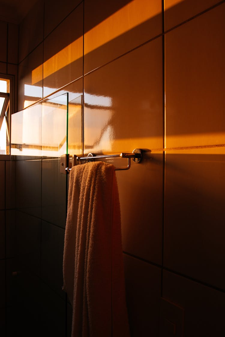 Hanging White Towel