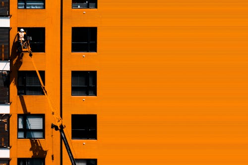 Free Orange Concrete Building Stock Photo