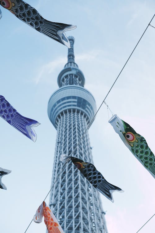 Free Low Angle Photography of the Tokyo Skytree Stock Photo