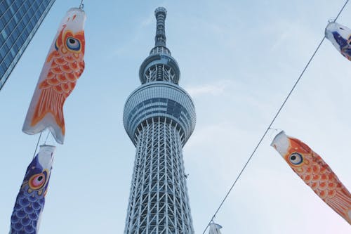 Free Low Angle Shot of the Tokyo Skytree Stock Photo