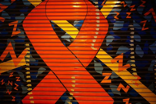 Free stock photo of aids, artwork, black