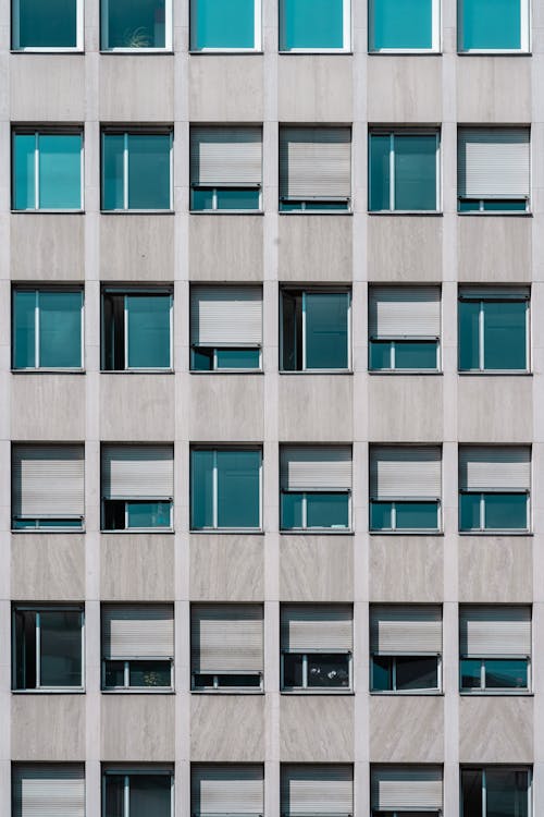 Free stock photo of concrete, geometry, light blue