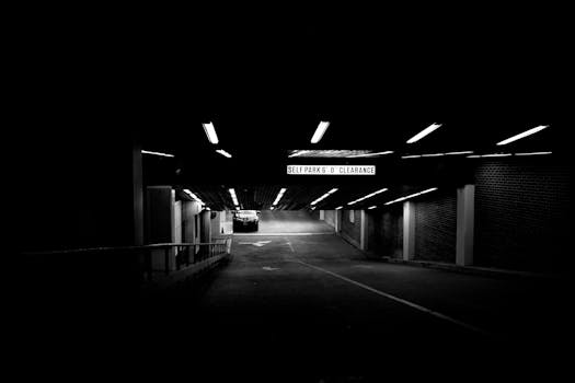 Free stock photo of black-and-white, dark, car, vehicle