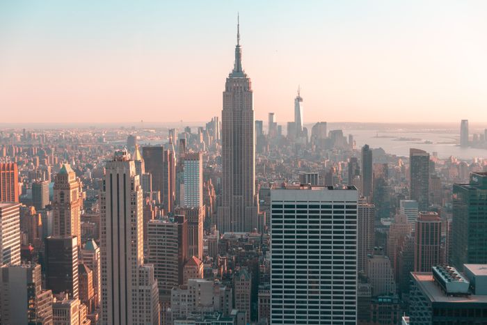 Skyline de Nueva York al atardecer