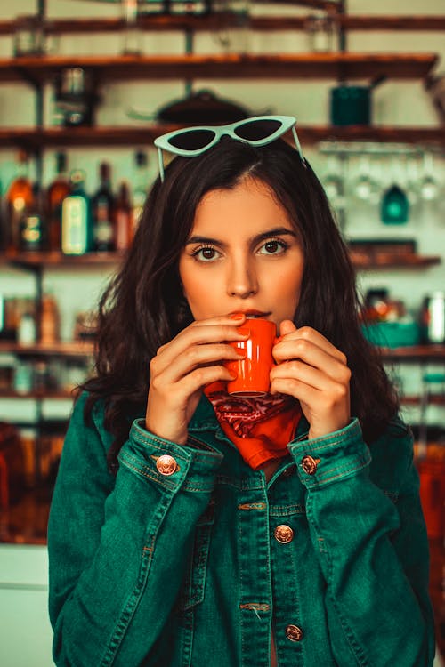 Woman Holding Mug