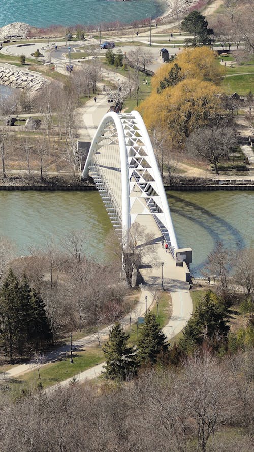 a bridge by the beach