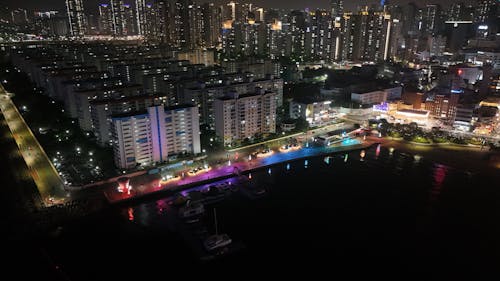 부산 광안리해변, 광안대교 야경 (Gwangalli Beach, Gwangan Bridge Night View))