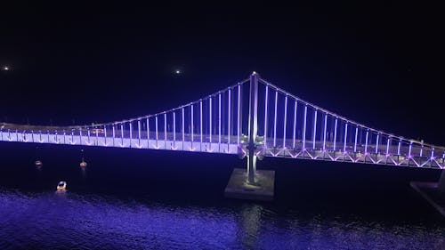 부산 광안리해변, 광안대교 야경 (Gwangalli Beach, Gwangan Bridge Night View))