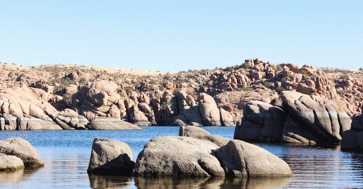 rocks in the lake · Free Stock Photo