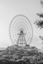 Ferris Wheel in Black and White