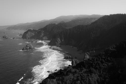Secluded beach in Brookings, Oregon