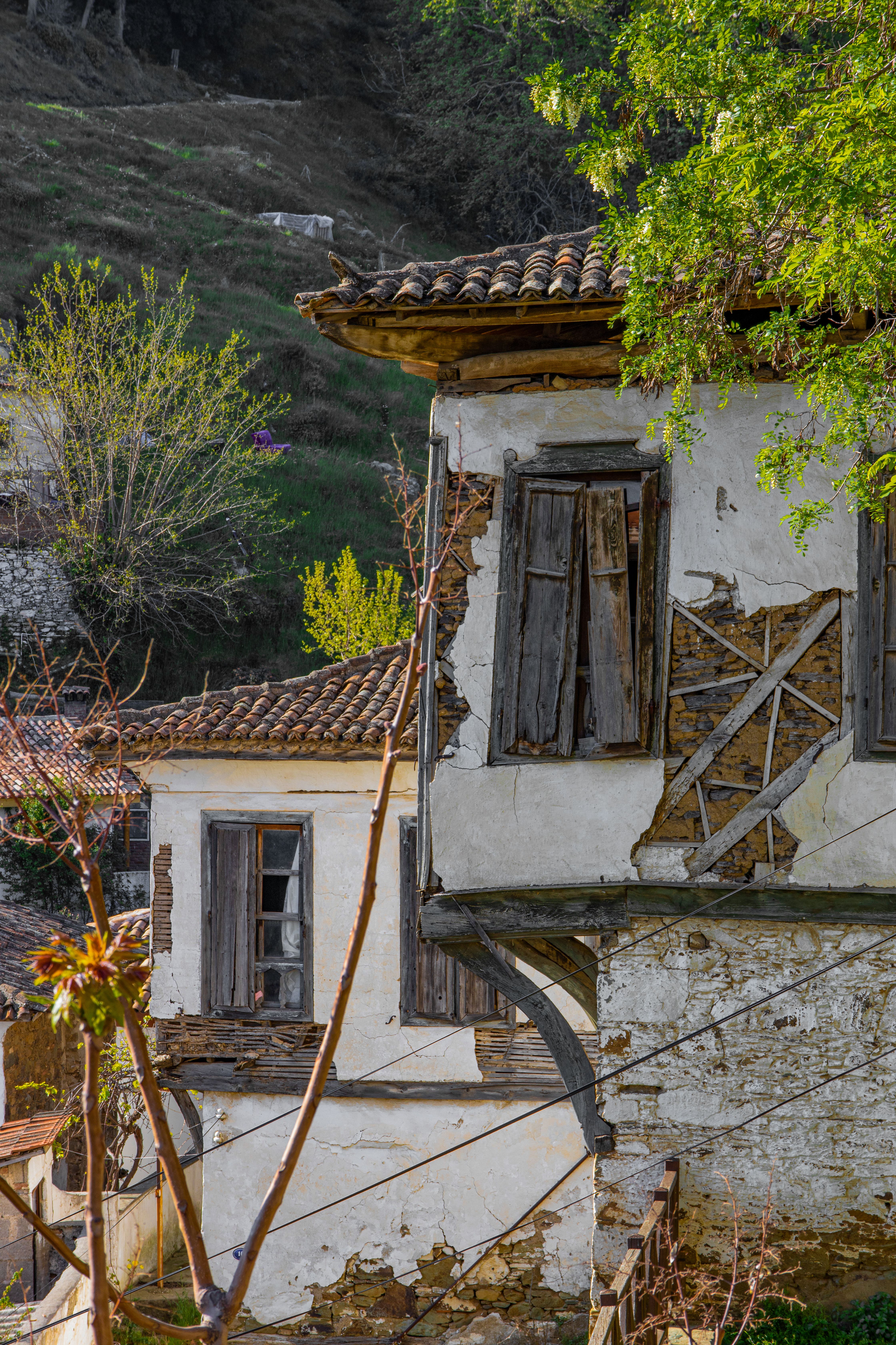 Wall of Vintage, Abandoned House in Village · Free Stock Photo