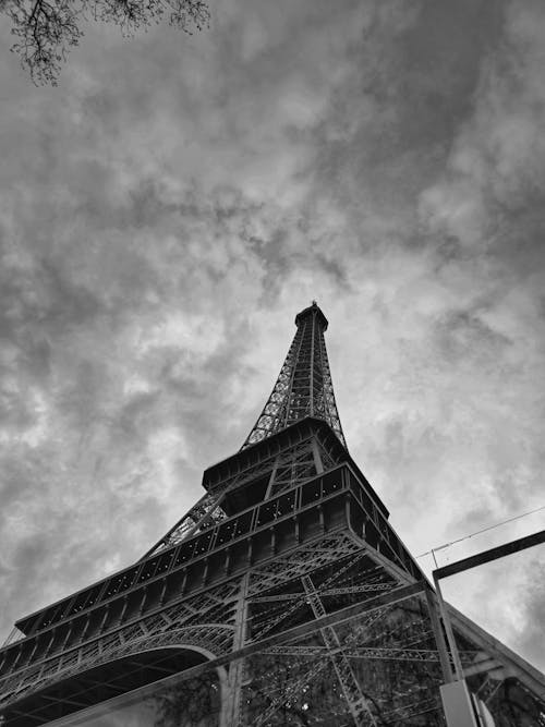 Základová fotografie zdarma na téma bw, cíl, eiffel