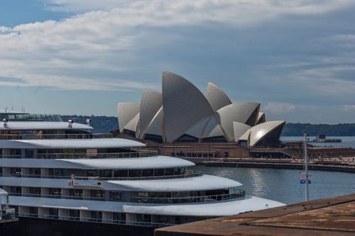 Free Early Morning Sydney Opera House from MCA Stock Photo