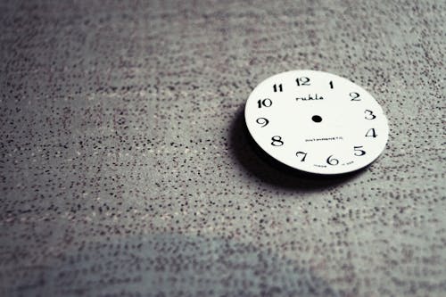 Round White Wall Clock