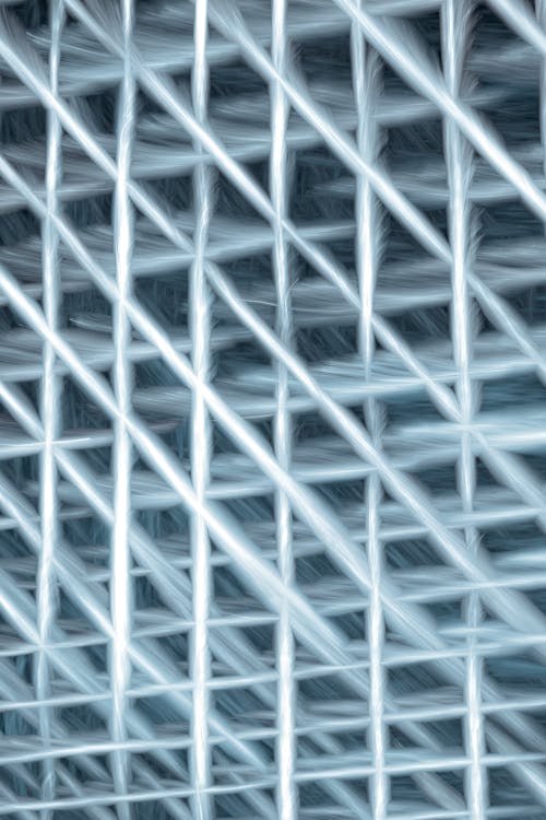 A close up of a metal grid
