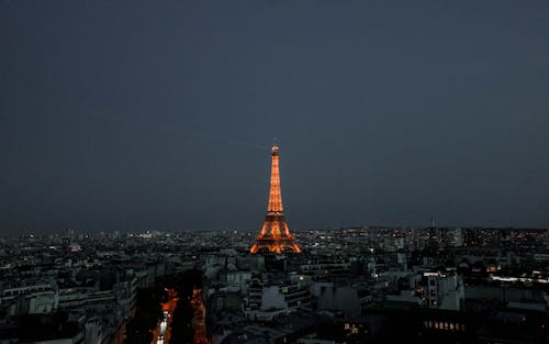 Free Illuminated Eiffel Tower Stock Photo