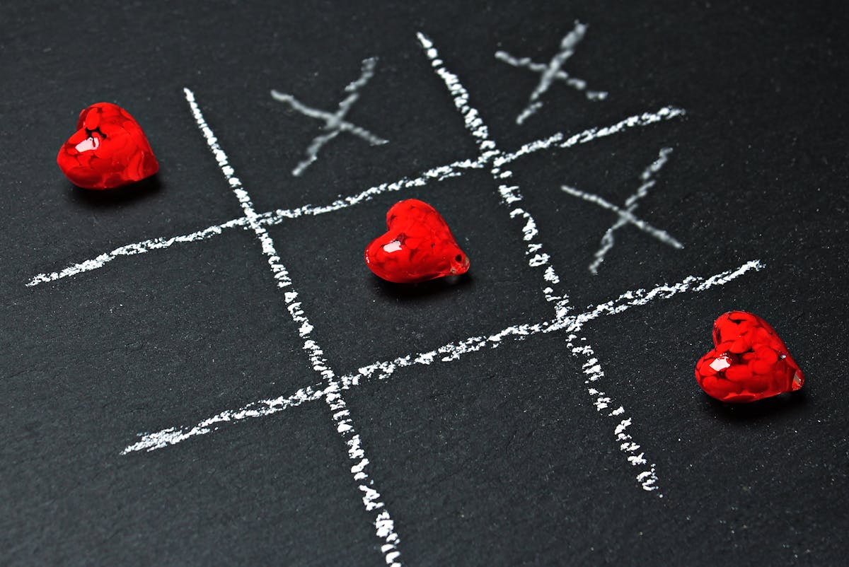 Three Red Heart Decors