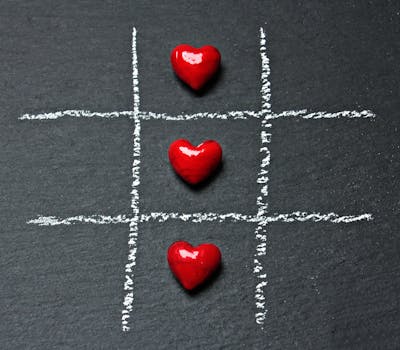 Free stock photo of red, love, heart, game