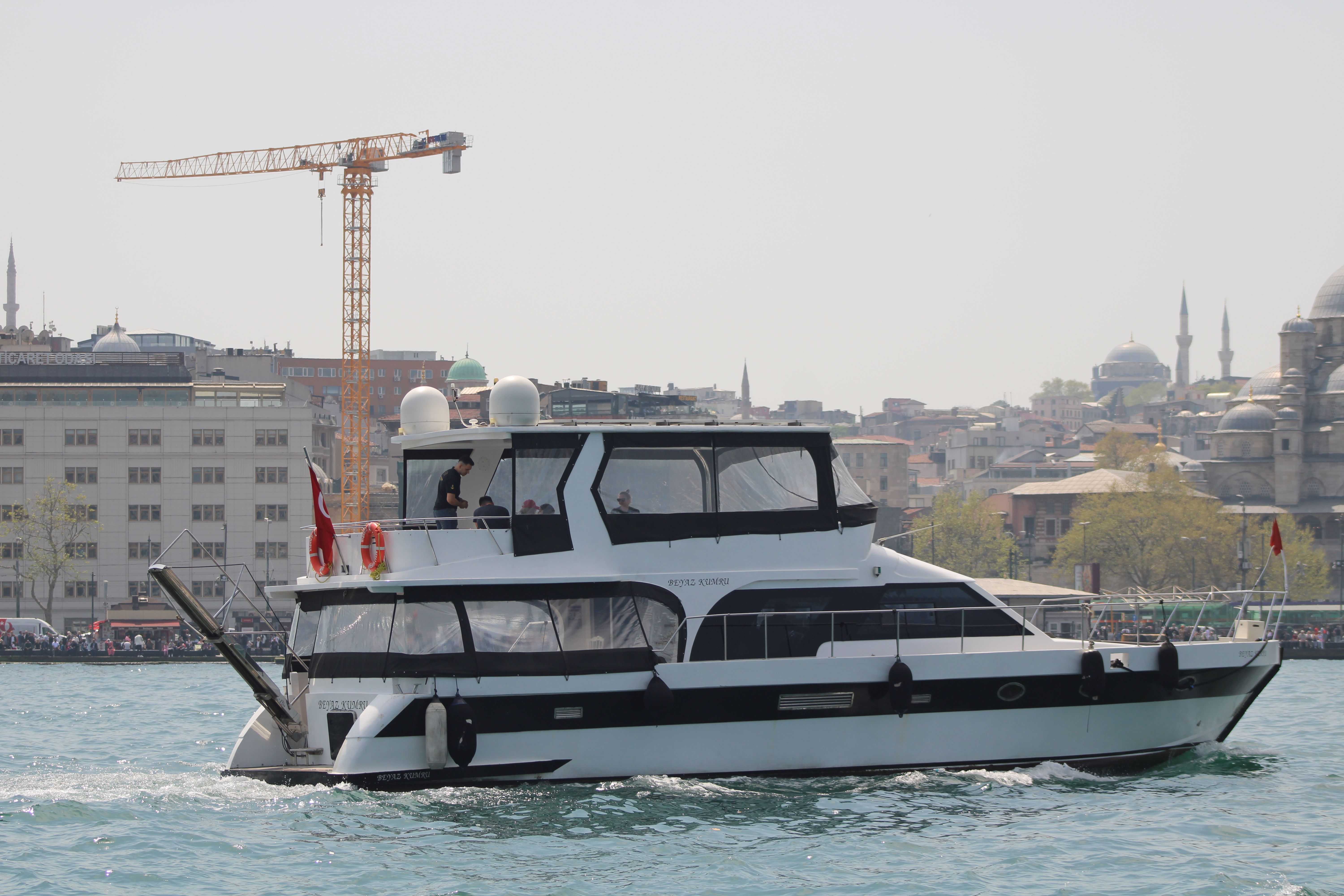 Motor Yacht on Sea Coast in Istanbul · Free Stock Photo