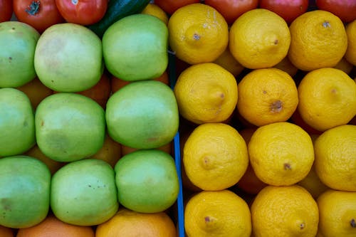 Top View Photo of Apples And Lemons