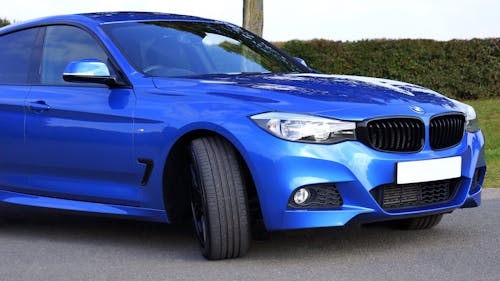 Free Blue Bmw Car Stock Photo