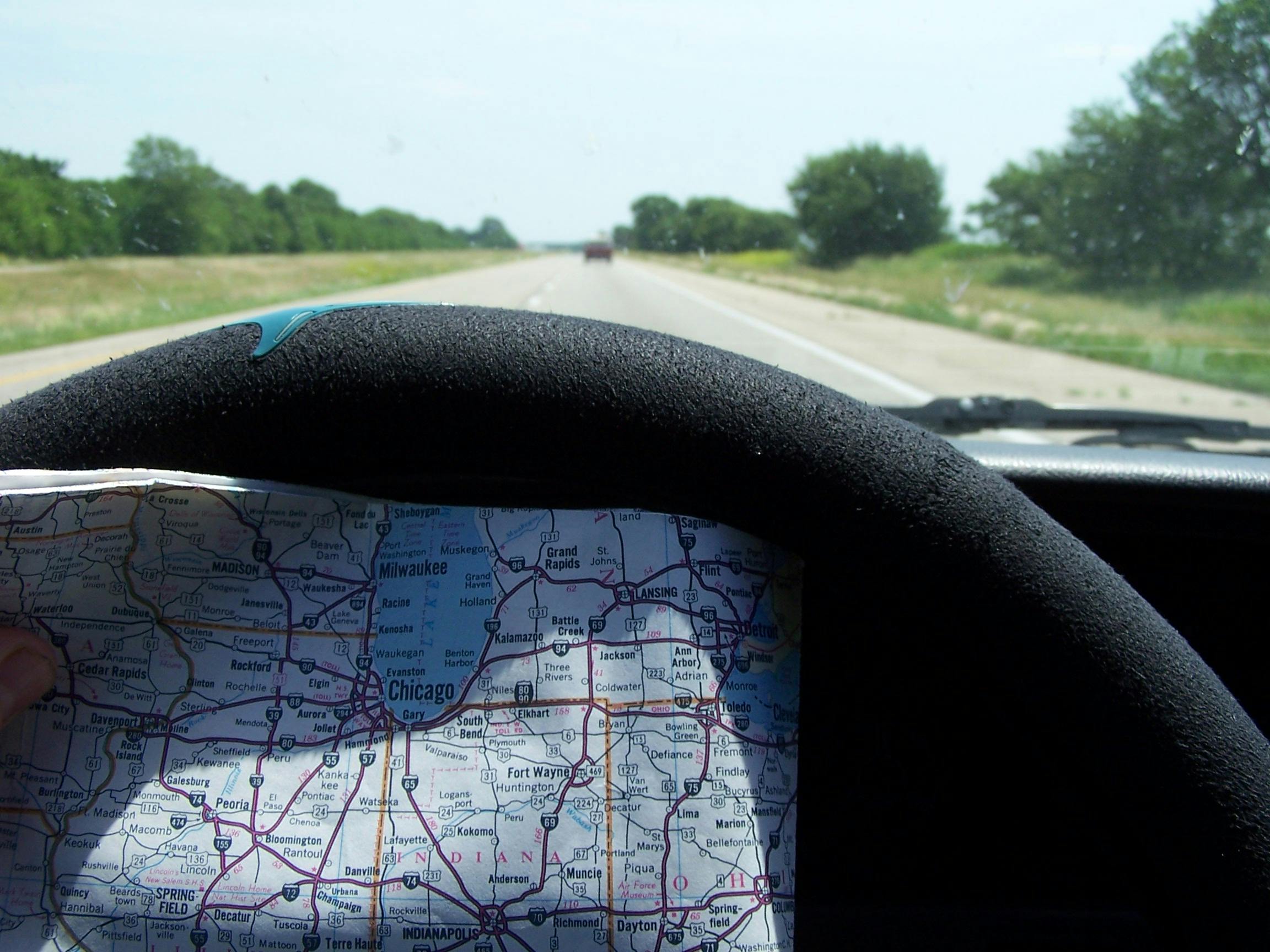 Free stock photo of Driving with map, road map